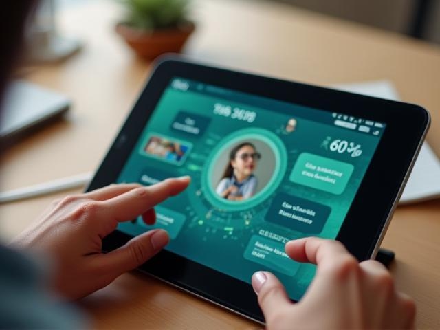 Afbeelding van een tablet met online cursus
